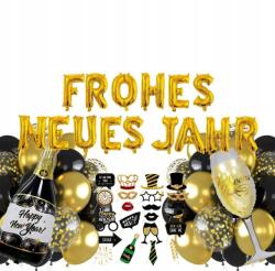  XXL Szilveszteri Lufi Szett 72 db-os Arany Dekoráció