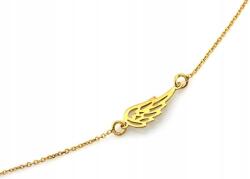 Lovrin Aranyozott ezüst nyaklánc, ezüst híresség áttört szárnnyal r45, 925-ös ezüst