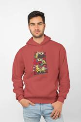  D&b Unisex Hoodie MO00034 Minions Halványpiros-Méret L