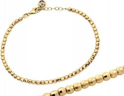 Lovrin Női karkötő arany színű, fényes golyókkal, 585-ös sárga arany, 19 cm hosszú