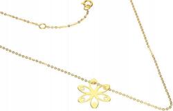 Lovrin Arany nyaklánc 585 áttört virág motívummal 1, 1g női celeblánc divatos 14k (Lovrin 60513)