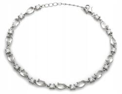 Lovrin Ezüst karkötő 925-ös finomságú cirkóniákkal, 6, 42g, szélessége 4, 5mm, 22-es méret (62098396)