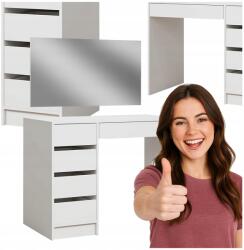 Vicco Fésülködőasztal tükörrel, fehér kozmetikai asztal lányoknak (16751)