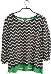 Street One Női Hosszú Ujjú Póló Kényelmes Fekete-Fehér 36-os Méret (UB000165)