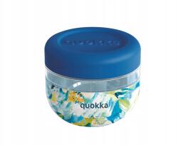 Quokka Buborék, Műanyag ételtartó Blue Peonies, 500ml, 40124 (8412497401246)