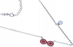 Lovrin 925-ös ezüst nyaklánc végtelen jellel, cirkónia kövekkel, 2, 20-as, divatos mintával (Lovrin 51642)