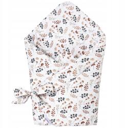 Jukki Babarózsaszín 80x80 cm-es pamut pólya takaró (5904506815043)