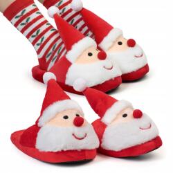  Ünnepi Papucs Ajándékba Meleg Csúszásgátló Topánka Télapó (KAPCIE005)