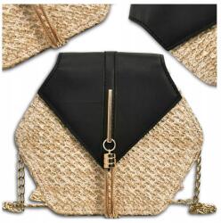 EdiBazzar Kosár Postás Táska Kis szalmatáska vállra, boho nyári női táska (5905884049334)