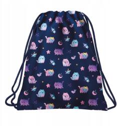 BackUP Cipőzsák Wf BackUP Violet Kittens 41x35 cica iskolatáska divatos (WOB7A25)