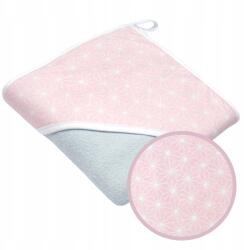 Ankras Fürdőtakaró Kapucnis 100x100 Törölköző Ankras (OKRYCIE KĄPIELOWE 100x100 ROZETA RÓŻOWA/SZARY)