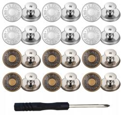 Javító Gomb Farmernadrágokhoz Csavarhúzóval, Javító Gombok 12 Db (95741187)