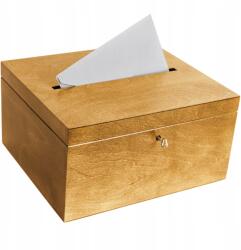 Creative Deco Esküvői borítéktartó doboz cipzárral Esküvői ajándék dekoráció 29x25x15cm (X002B4GS5R)