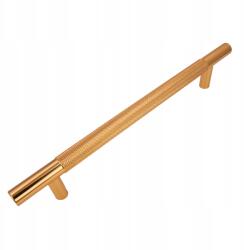 B&B Bútorfogantyú bordázott korlát 160 mm arany Szekrény fém fogantyú (U109 L160 ZL)