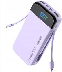 SOUNIX Powerbank 30000 mAh 22, 5W Qc Pd 2x Usb Usb-c Beépített Usb-c Kábellel (P88)