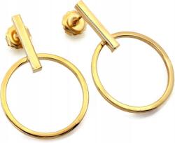 Lovrin Aranyozott ezüst fülbevaló 925 függő merev divatos karika stekkeres