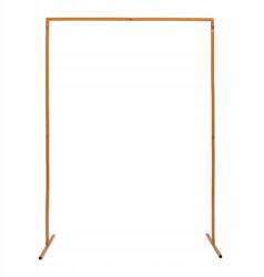  Arany Színű Fém Esküvői Háttérív Dekoráció, 2x1, 5m (DLJHYF-208)