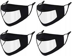 Woplagyreat újrafelhasználható maszk ablakkal 4db (X550025)