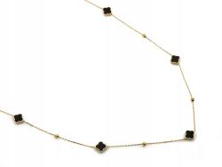 Lovrin Arany 585 nyaklánc golyókkal és fekete virágokkal, súlya 3, 14g, mérete 45 cm (54867533)