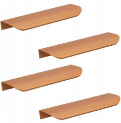 B&B 4 db 130 mm-es rézszínű, lekerekített élfogantyú bútorhoz (Z4 U108 L130 MI)