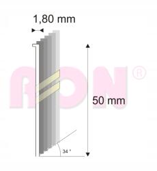 Tacwise Brad 15G-DA/50 ferde 34°, 4 000 db (0406)