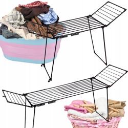Brunbeste Ruhaszárító Állvány Állítható Lábakkal Összecsukható Egyszerű Fekete Kertbe (3904) Ruhaszárító
