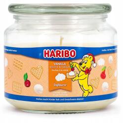 HARIBO illatgyertya üvegben, Vanilla Waffle Cream 300 g vaníliás ostya illat (4262399024548)