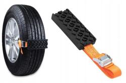 Csúszásgátló lánc kerekekre, hóban és sárban való elakadás ellen (1xNYLON_GUM)