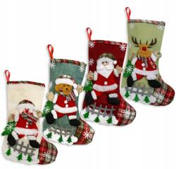 Allbag Karácsonyi Zokni Kandallóra Szett Nagy Karácsonyi Zokni Ajándékoknak (SKARPETY001)