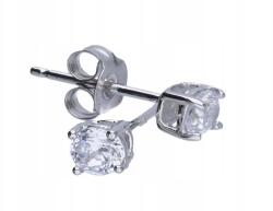 Lovrin Ezüst fülbevaló 925-ös karika cirkónia kövekkel 0, 78g divatos minta ajándék (Lovrin 46695)