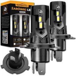 Auto Gamma Autós Led izzók H4 Erős 6000K +1000% Fehér Canbus 120W 2 db