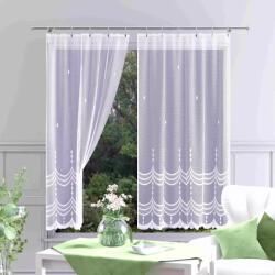 Wisan Gyönyörű delikát függöny jacquard panel fehér nappaliba Liner 90x140cm (905H3590700141708)
