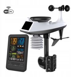  Tuya WiFi Időjárásállomás, szél, csapadék, hőmérséklet, páratartalom, légnyomás (0+65862)