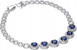 Lovrin Ezüst karkötő 925 nagy cirkónia kövekkel, 10, 09g, divatos mintával és charmokkal (Lovrin 51090)