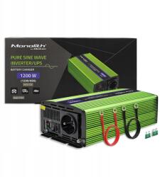  Inverter töltővel 12V 230V 1200W Sinus