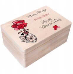 Creative Deco Valentin napi gravírozott doboz üdvözlő ajándék szeretteinek 30x20 (JANCDSD130BCUSTOMLOVEBIKECOLOURBOXFBM)