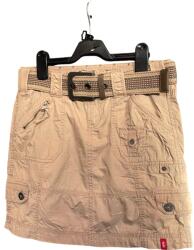 Esprit Midi Szoknya Kényelmes Övvel és Zsebekkel Barna 34-es méret (UB000637)