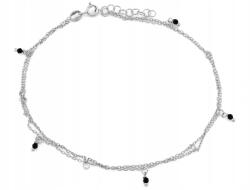 Lovrin 925-ös ezüst bokalánc fekete kövekkel, 1, 65g, 25-ös méret (63521389)