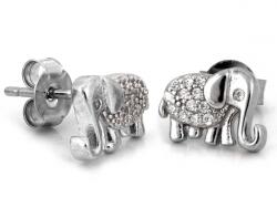 Lovrin Ezüst 925 elefántos fülbevaló cirkónia kövekkel, stekkeres, 1.83g, kislányoknak (55517294)