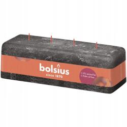 Bolsius Dekorációs gyertya rusztikus hosszú Rusztikus Viharszürke Bolsius 80/90/250 mm (8717847150554)