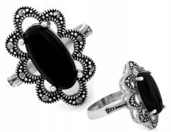 Lovrin Női ezüst gyűrű 925-ös finomságú, ovális formával, ajándékba (r17-es méret) (44242700)