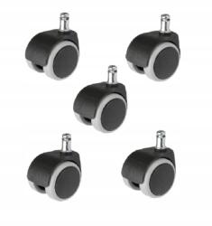  Görgők Ikea irodai székhez, csendes görgők Ikea irodai székekhez 10 mm 5 db Új (kółko ikea miękie 5010)