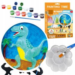 ProNice Gipsz Figura Festéshez Dinoszaurusz Művész Készlet Festékek (ZESTAW KREATYWNY GIPS MALOWANIE)