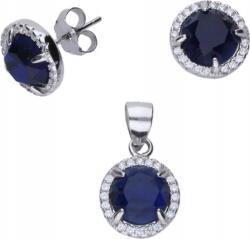 Lovrin Ezüst 925 ékszerszett, elegáns karika fülbevaló és medál, ajándék (Lovrin)