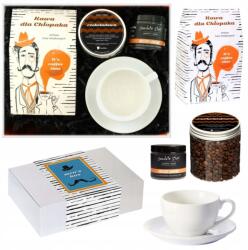 Cup&You kávés doboz Fiúk Napjára csészével és dióval csokoládéban