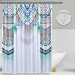  Vicyak Fehér Vízálló Szövet Zuhanyfüggöny 183x183 cm (B0BKG9Y1JH)