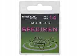 Drennan szakáll nélküli horog Specimen Barbless, 14-es méret (69-027-014)
