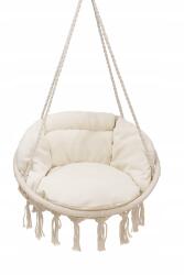  Kerti Párna Fészekhintához, Vízálló, Kényelmes, Ecru (törtfehér) (PODUSZKA NA FOTEL BOHO BOCIANIE GNIAZDO)