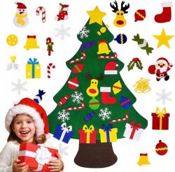  Filc Karácsonyfa Levehető Díszekkel Diy Ünnepi Dekoráció (B0DDCG3887)