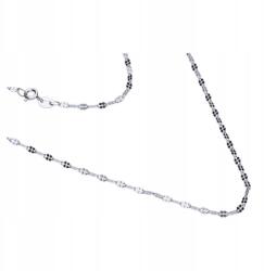 Lovrin Ezüst nyaklánc 925-ös fantázia négylevelű lóhere szemekkel 45cm 1.55g (45761437)